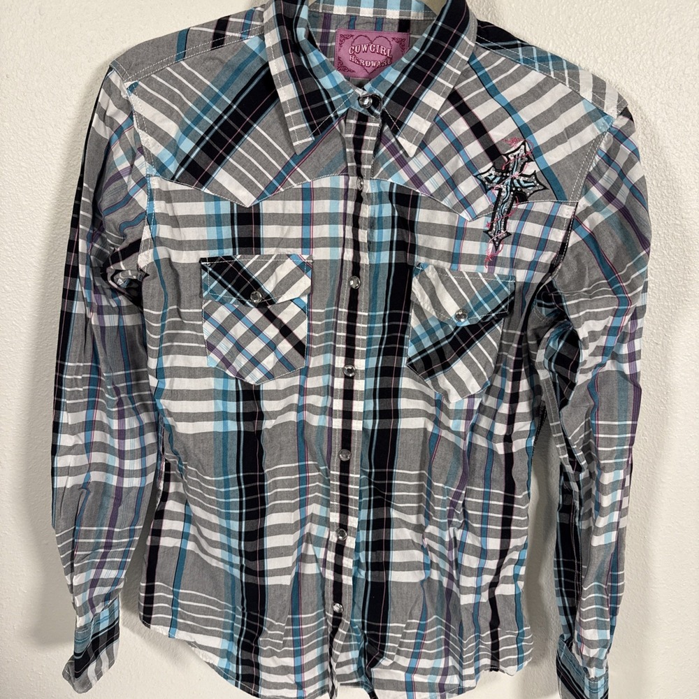 Cowgirl Hardware‎ Size L Snap Front L/S Shirt N1